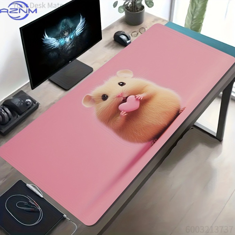 Hamster Hug Heart Pink Backgro - Esports Gaming Background review and price