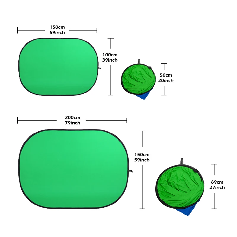 TENWISH 100*150cm / 200*150cm  - Green Screen Collapsible review and price