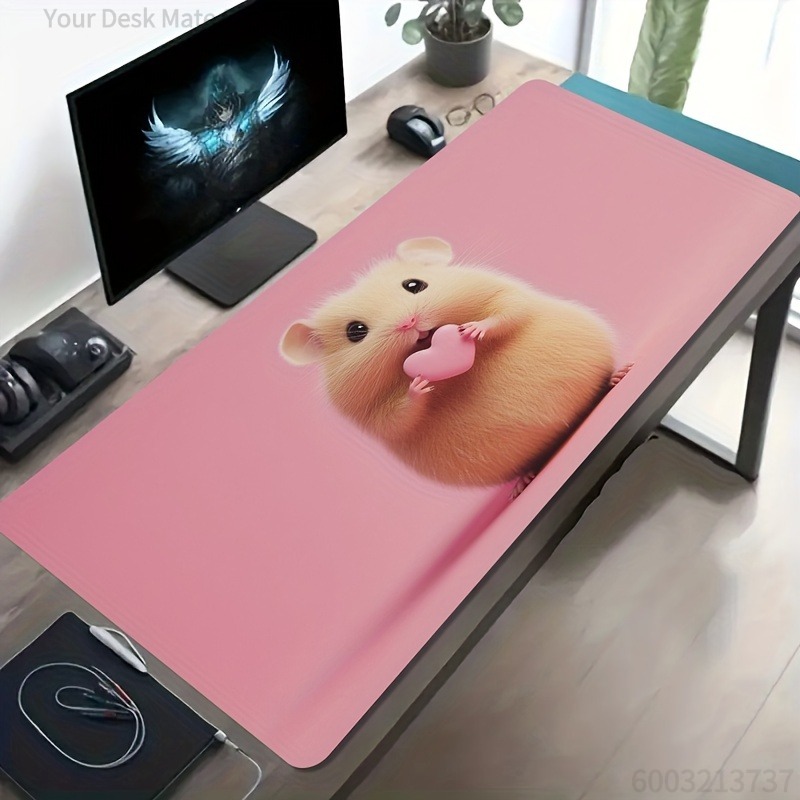 Hamster Hug Heart Pink Backgro - Esports Gaming Background review and price