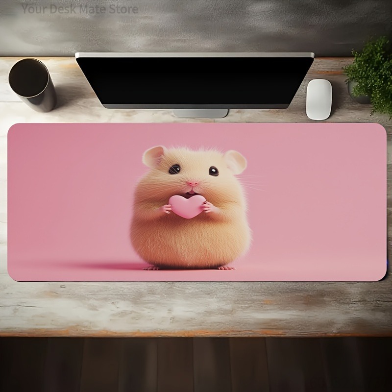 Hamster Hug Heart Pink Backgro - Esports Gaming Background review and price