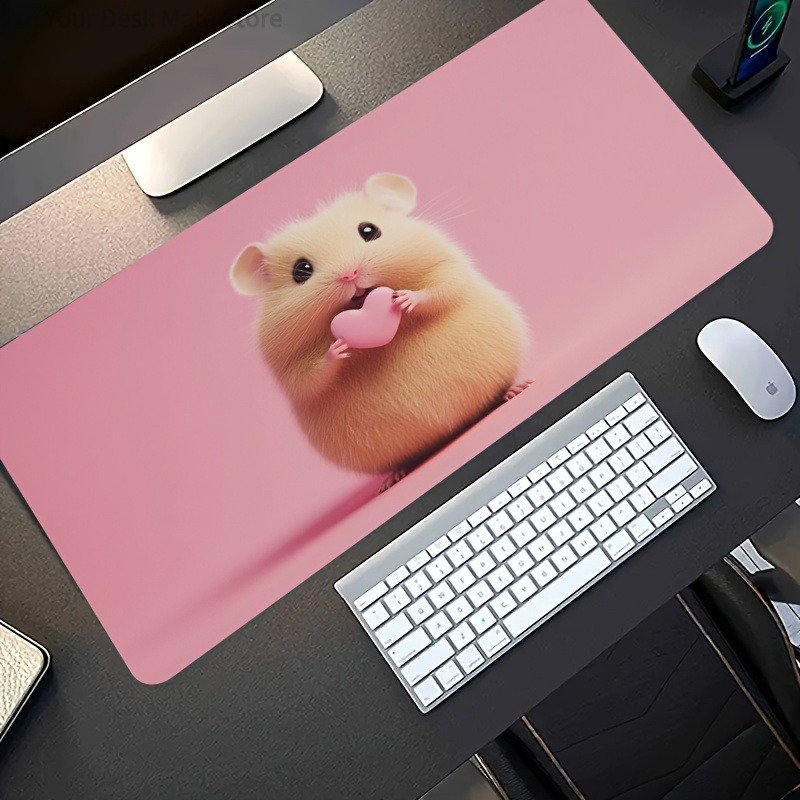 Hamster Hug Heart Pink Backgro - Esports Gaming Background review and price